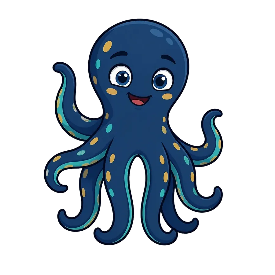 Sam, the friendly octopus
